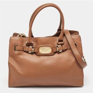Michael Kors Brown Leather Tote Bag